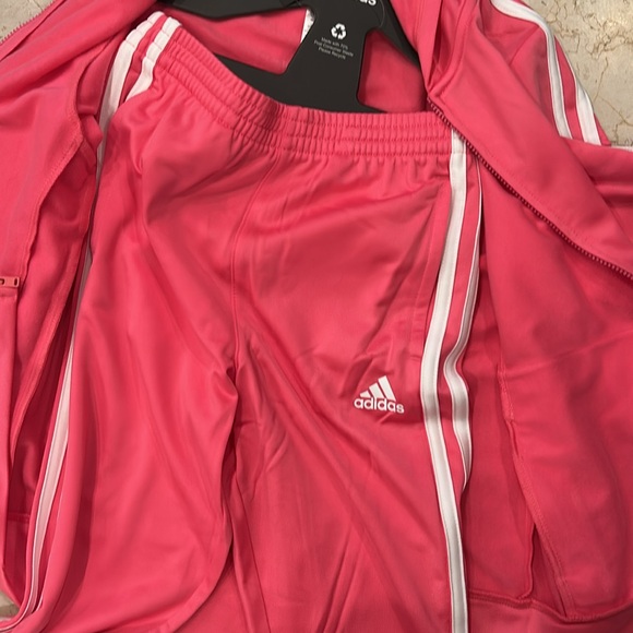 Adidas tracksuit size 6 pink - Picture 5 of 7